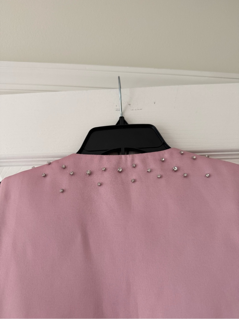 Retrofete Maisy Crystal Embellished Mini Dress Earl Rose Pink Silver - Picture 10 of 15